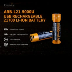 Fenix ARB-L21-5000U - USB 21700 Battery -Outdoor Store FENIX ARB L21 500U.2 87464.1667922553