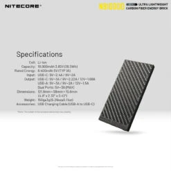Nitecore NB10000 Power Bank -Outdoor Store NITCORE NB10000.10 56966.1665476220