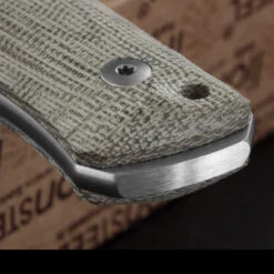 Lion Steel Bushcraft B35 Micarta Green -Outdoor Store ccm ls b35cvgdet1 23906.1587424307