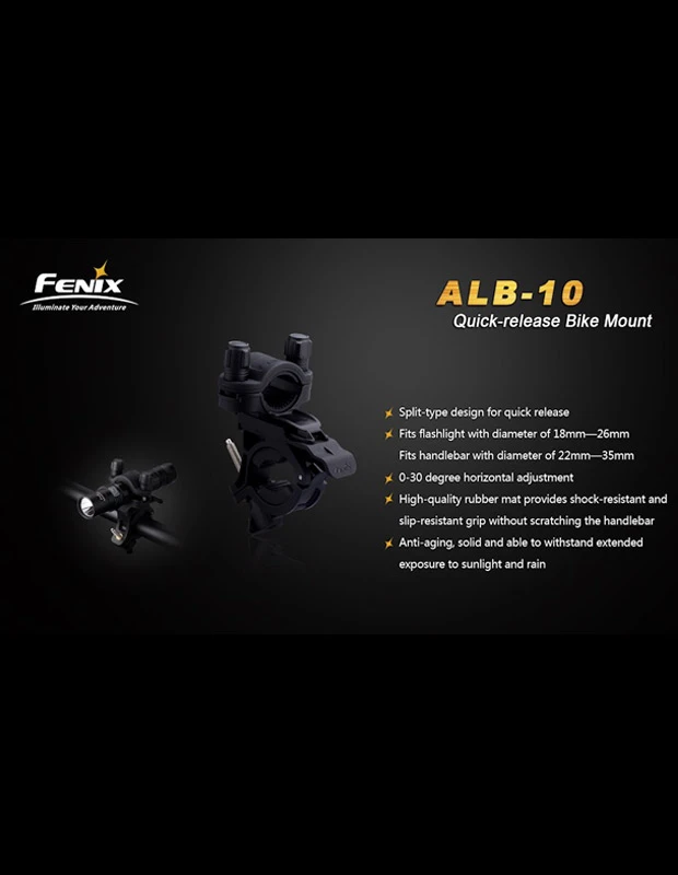 Fenix Bike Mount Quick Release ALB-10 4 Fenix Bike Mount Quick Release ALB-10 - Image 2