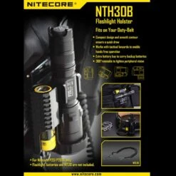 Nitecore NTH30B Flashlight Holster -Outdoor Store nitecore nth30bdet 41280.1587392267