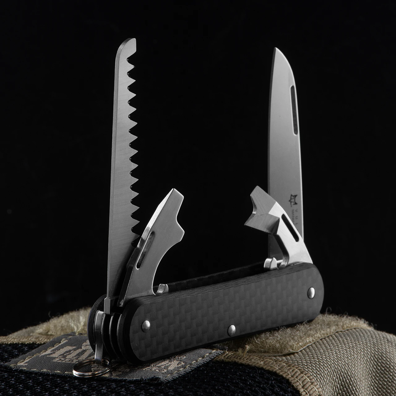 Fox Vulpis 4 Saw Carbon Fibre Penknife 4 Fox Vulpis 4 Saw Carbon Fibre Penknife - Image 2